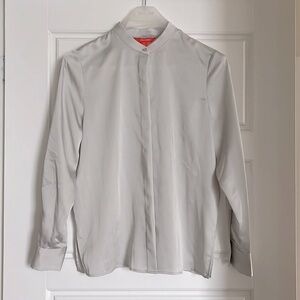 Joe fresh - silver blouse / button down (NWT)